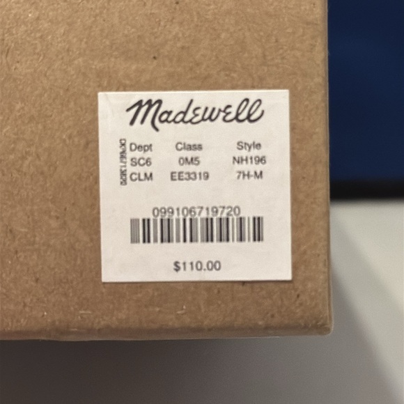 Madewell Womens Cream Sneakers size 7.5 New - Picture 8 of 8